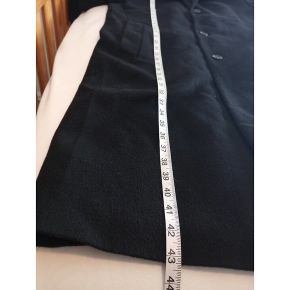 Turnbury 100% Cashmere Black Coat, size 44R Long Blazer Dress Jacket Coat - Picture 11 of 13